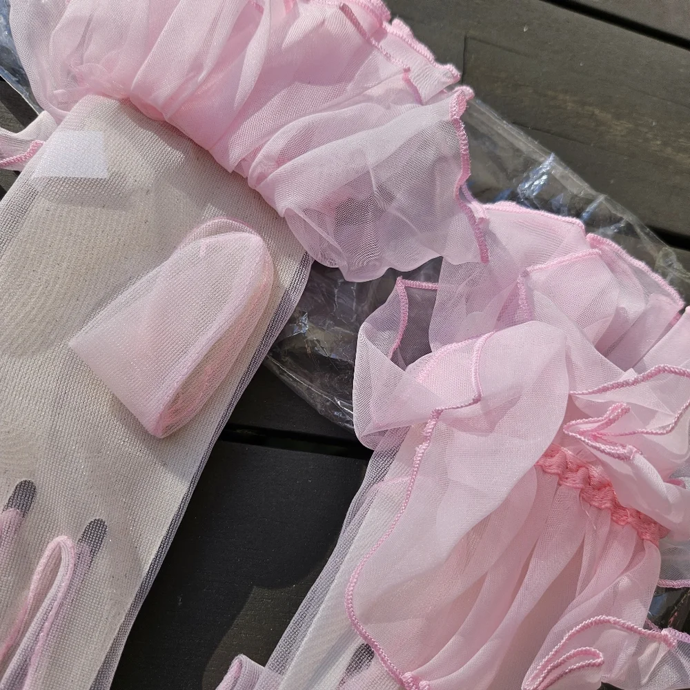 Vintage 60s Gloves Pink Old HOLLYWOOD Gloves Chic Mod Gift Bnip